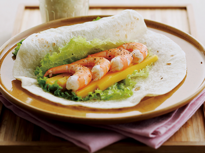 Mango Prawn Roll with Lettuce