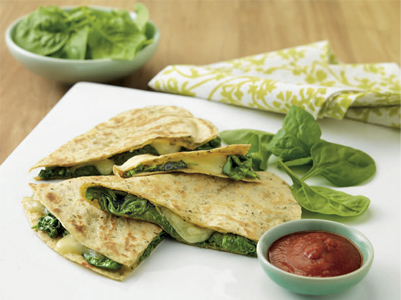 Cheese & Spinach Quesadillas